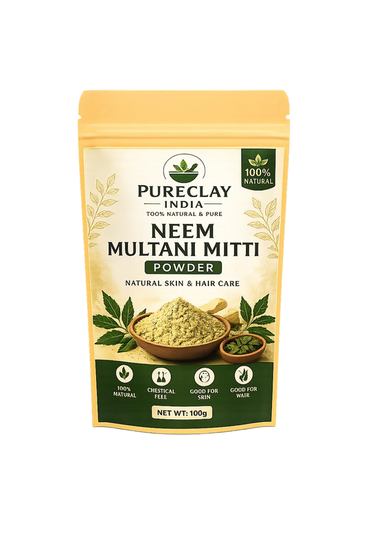 Neem Multani Mitti Powder | Natural Face Pack for Acne, Oil Control & Skin | 100g