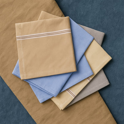 Premium Quality Soft Cotton Men’s Handkerchief (40x40 cm / 1 Pc)